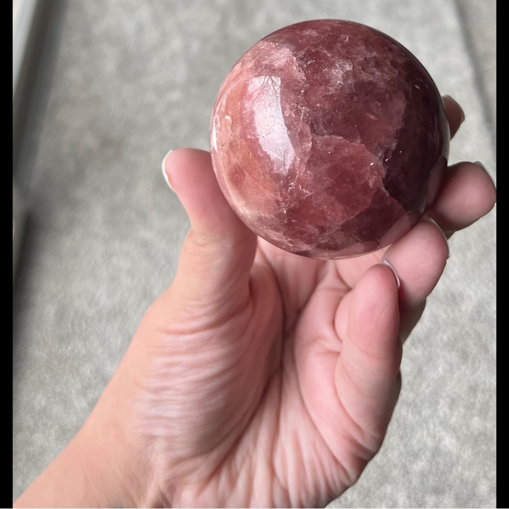 (RELISTED) Tanzberry Quartz Sphere - Picture 4 of 16